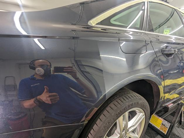 Renovace laku auta Audi a6 Sirius detailing